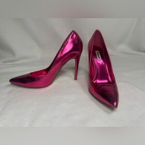 Dune London Metallic Fuchsia Pointed Stiletto Heels